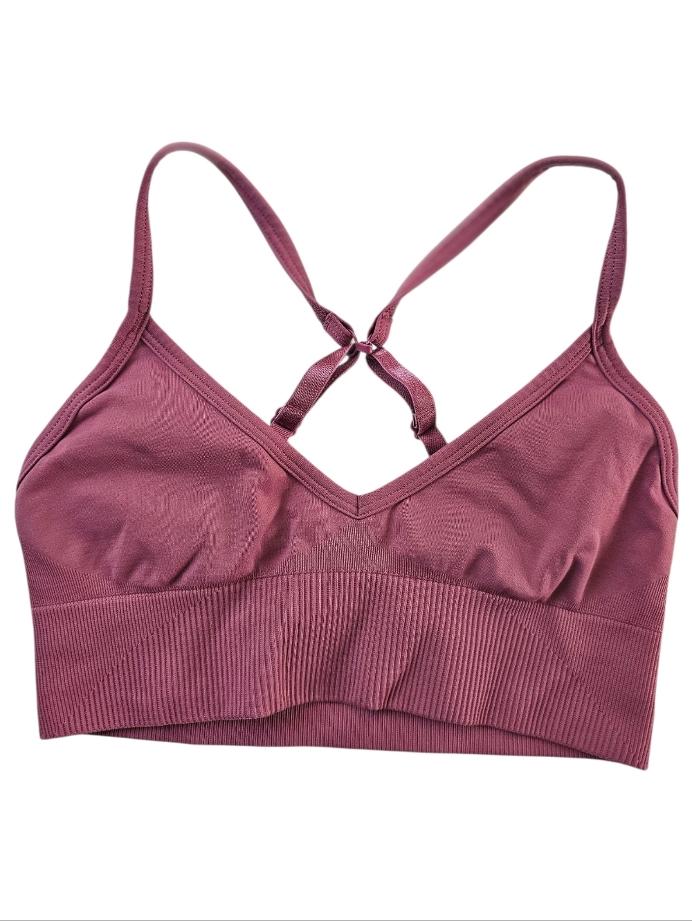 lululemon athletica Mauve Pink V-Neck Seamless Bralette